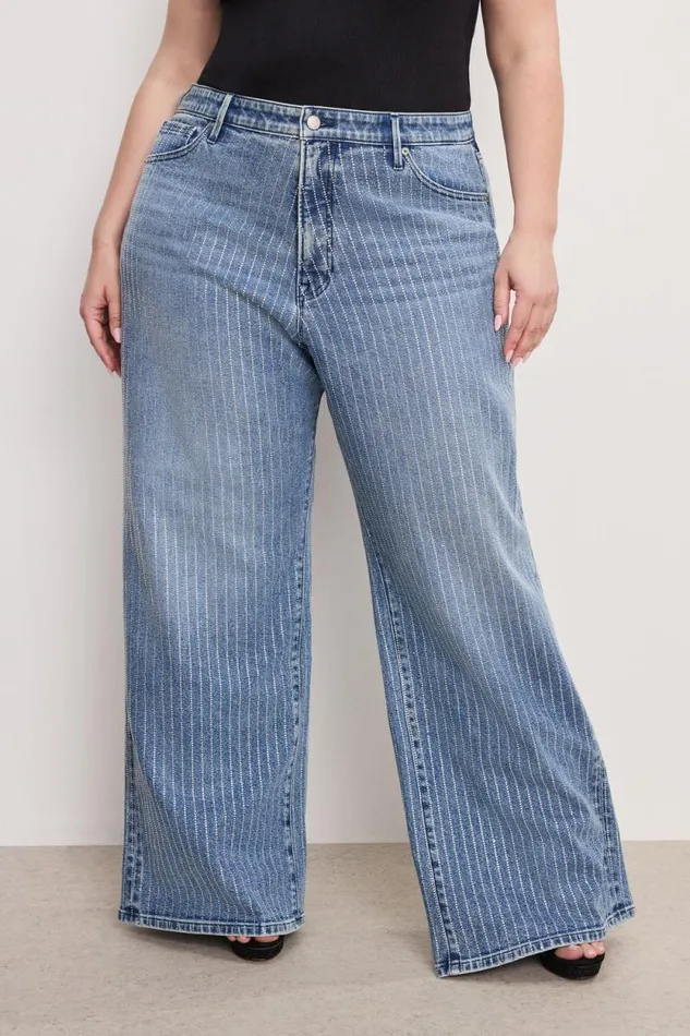 Women GOOD AMERICAN Jeans GOOD EASE RELAXED DIAMONDJEANS Indigo728