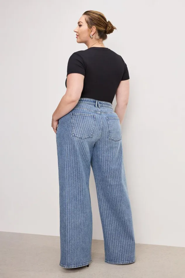 Women GOOD AMERICAN Jeans GOOD EASE RELAXED DIAMONDJEANS Indigo728