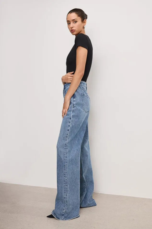 Women GOOD AMERICAN Jeans GOOD EASE RELAXED DIAMONDJEANS Indigo728