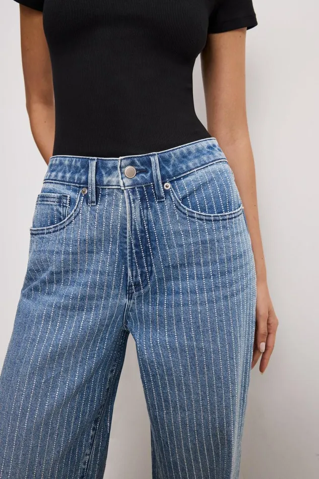Women GOOD AMERICAN Jeans GOOD EASE RELAXED DIAMONDJEANS Indigo728