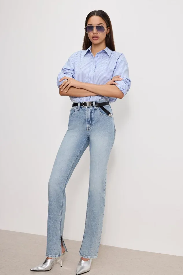 Women GOOD AMERICAN Jeans GOOD ICON STRAIGHTJEANS Indigo750