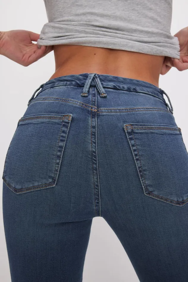 Women GOOD AMERICAN Jeans GOOD LEGS FLAREJEANS Blue004