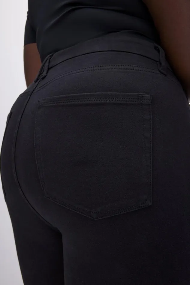 Women GOOD AMERICAN Jeans GOOD LEGS SKINNYJEANS Black001
