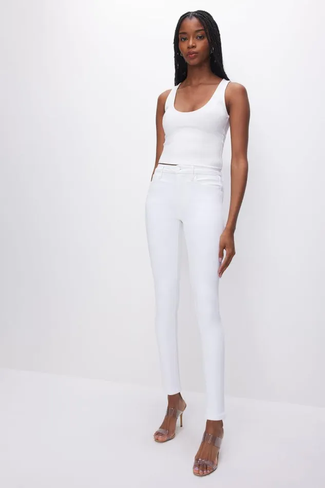 Women GOOD AMERICAN Jeans GOOD LEGS SKINNY LIGHT COMPRESSIONJEANS White001