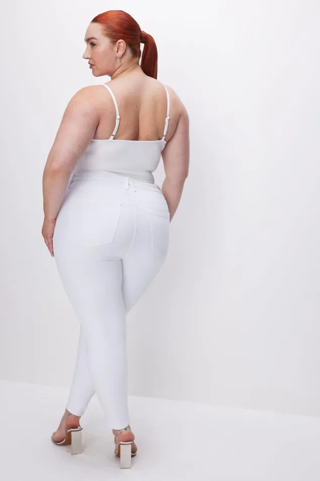 Women GOOD AMERICAN Jeans GOOD LEGS SKINNY LIGHT COMPRESSIONJEANS White001