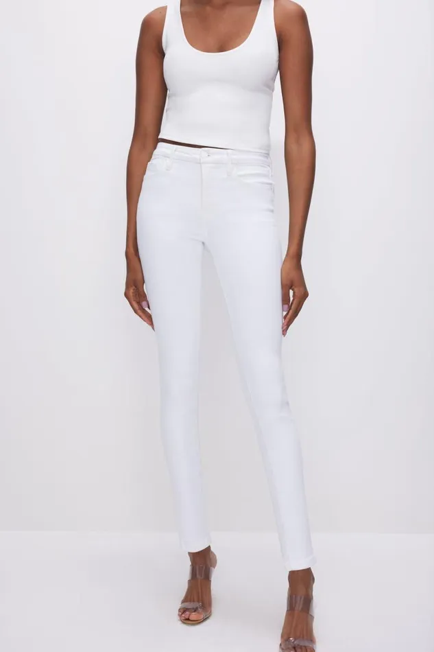 Women GOOD AMERICAN Jeans GOOD LEGS SKINNY LIGHT COMPRESSIONJEANS White001