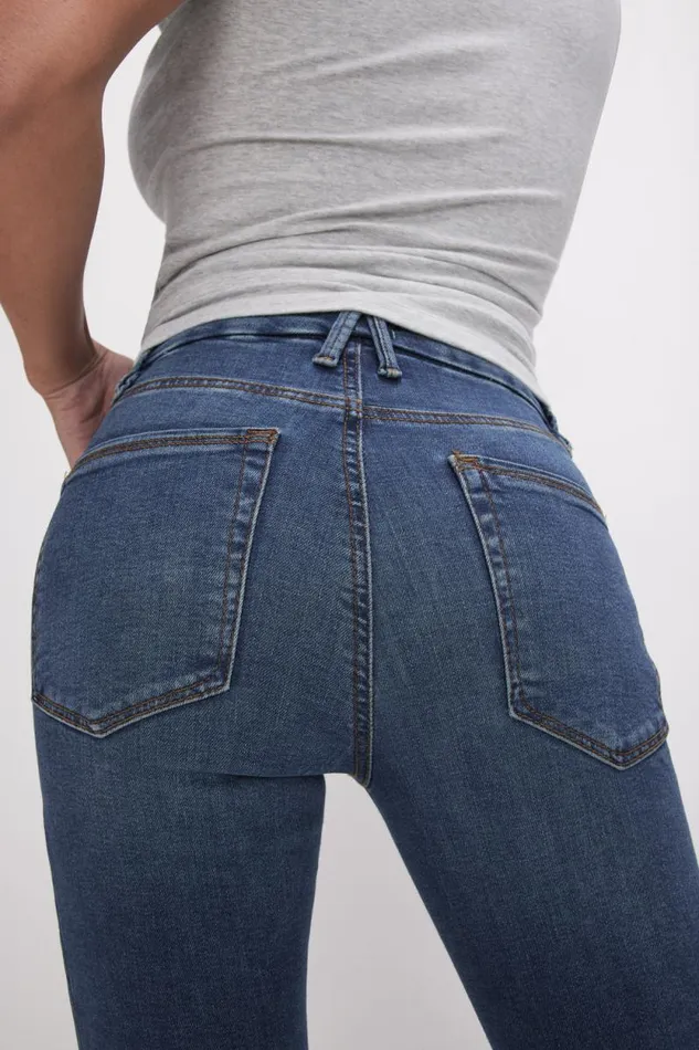 Women GOOD AMERICAN Jeans GOOD PETITE FLAREJEANS Blue004