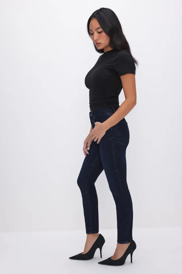 Women GOOD AMERICAN Jeans GOOD PETITE SKINNYJEANS Blue224