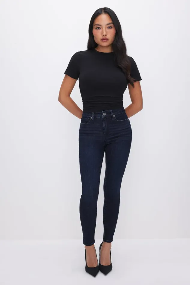 Women GOOD AMERICAN Jeans GOOD PETITE SKINNYJEANS Blue224
