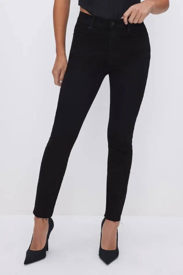 Women GOOD AMERICAN Jeans GOOD PETITE SKINNY NEVER FADEJEANS Black001
