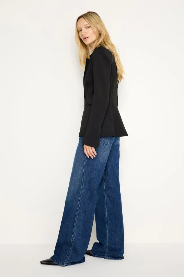 Women GOOD AMERICAN Jeans GOOD SKATE WIDEJEANS Bblue383