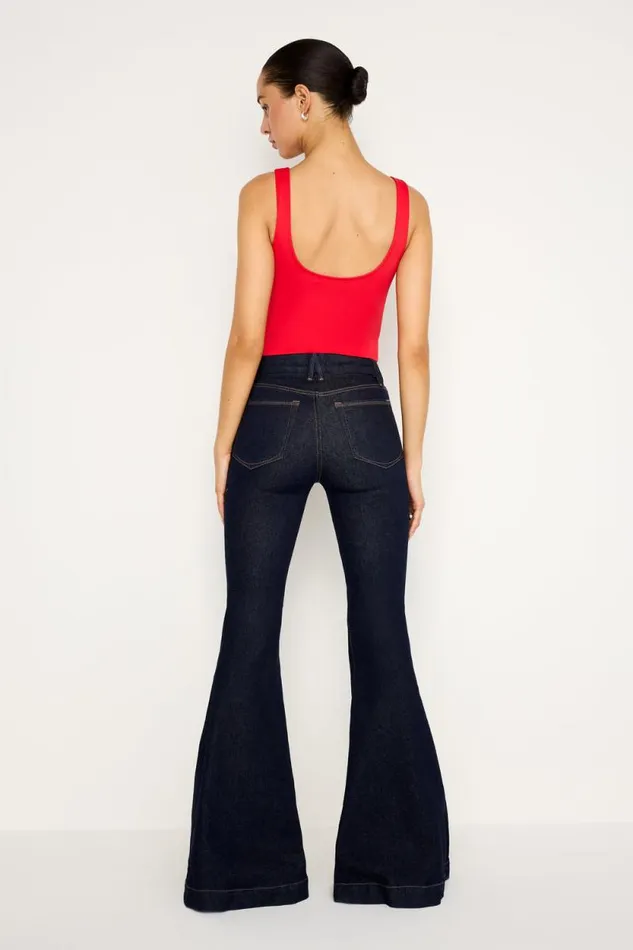 Women GOOD AMERICAN Jeans GOOD WAIST SUPER FLAREJEANS Indigo716