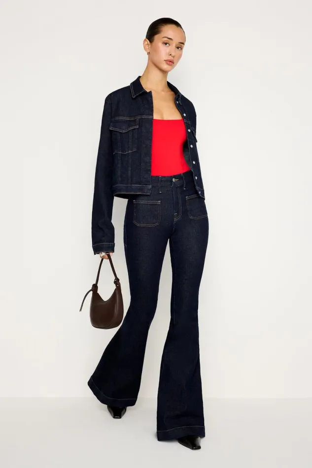 Women GOOD AMERICAN Jeans GOOD WAIST SUPER FLAREJEANS Indigo716