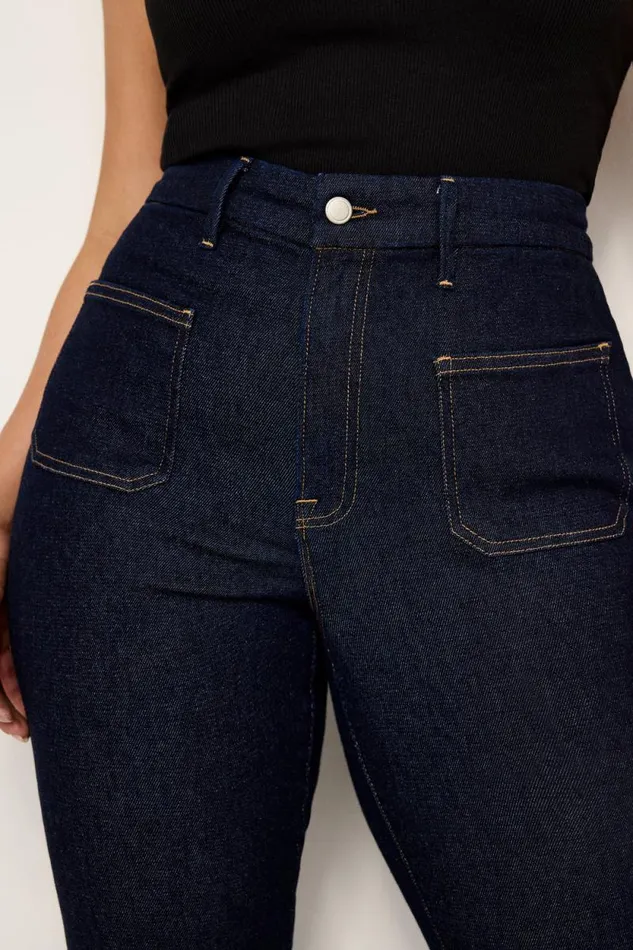 Women GOOD AMERICAN Jeans GOOD WAIST SUPER FLAREJEANS Indigo716