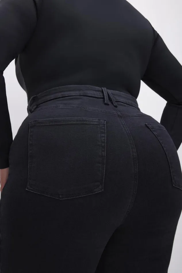 Women GOOD AMERICAN Jeans POWER STRETCH PULLON SKINNYJEANS Black001