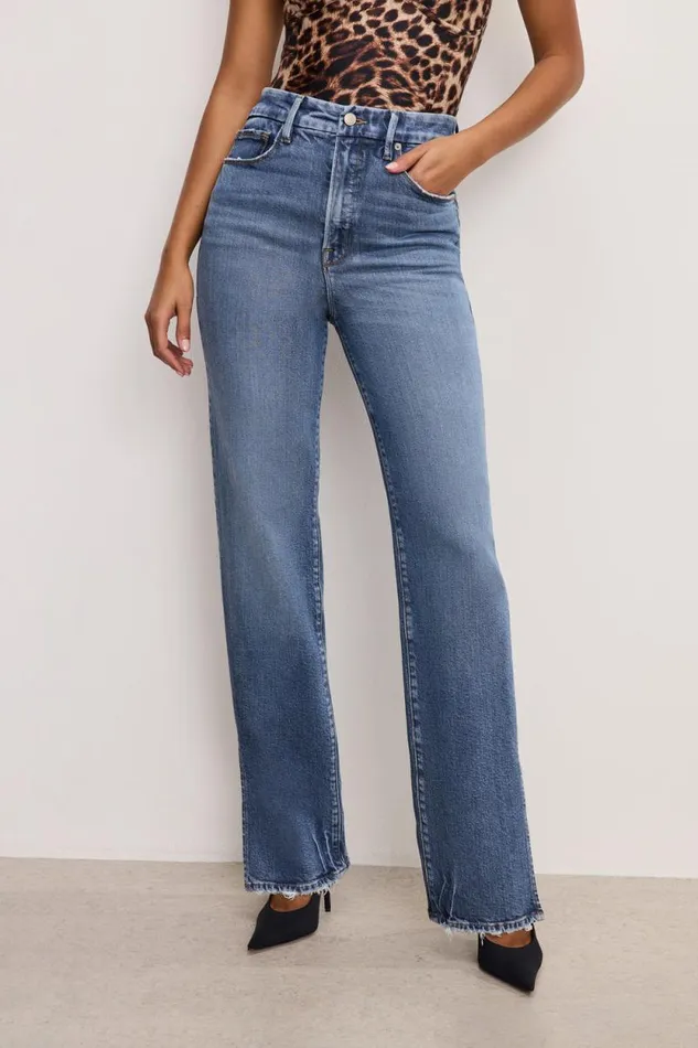 Women GOOD AMERICAN Jeans SOFTTECH GOOD BOY STRAIGHTJEANS Indigo737