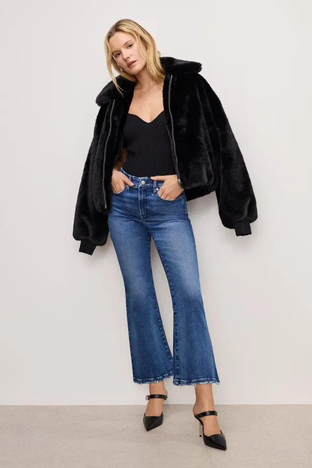 Women GOOD AMERICAN Jeans SOFTTECH GOOD LEGS CROPPED MINI BOOTJEANS Indigo891