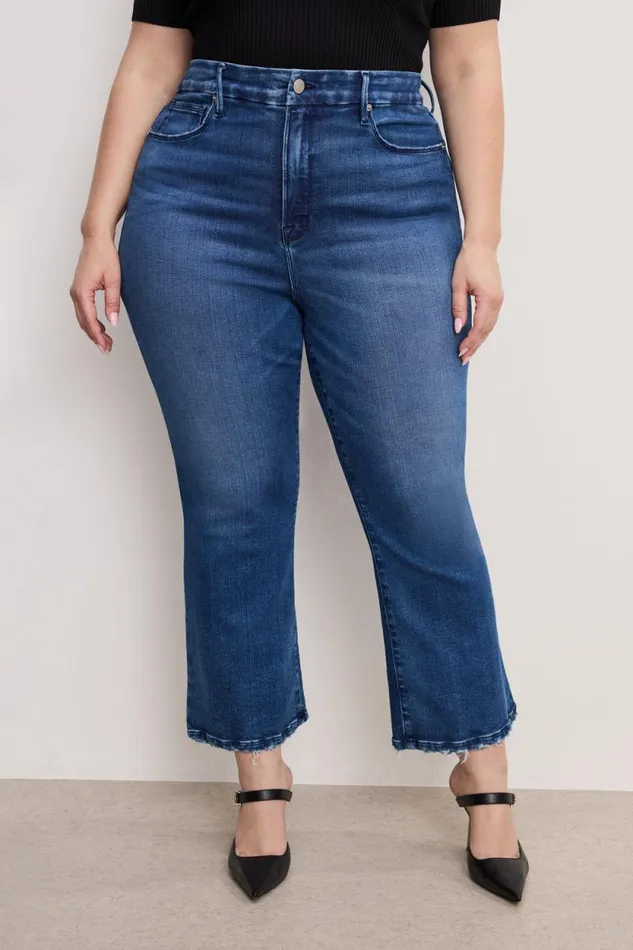Women GOOD AMERICAN Jeans SOFTTECH GOOD LEGS CROPPED MINI BOOTJEANS Indigo891