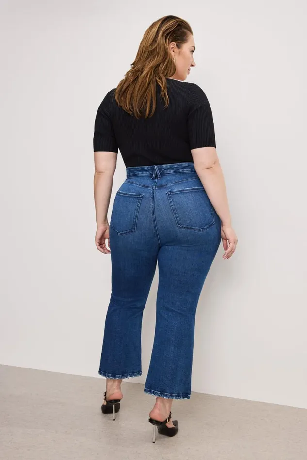 Women GOOD AMERICAN Jeans SOFTTECH GOOD LEGS CROPPED MINI BOOTJEANS Indigo891