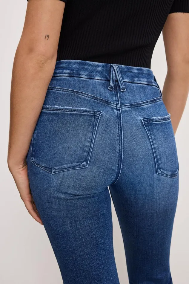 Women GOOD AMERICAN Jeans SOFTTECH GOOD LEGS CROPPED MINI BOOTJEANS Indigo891