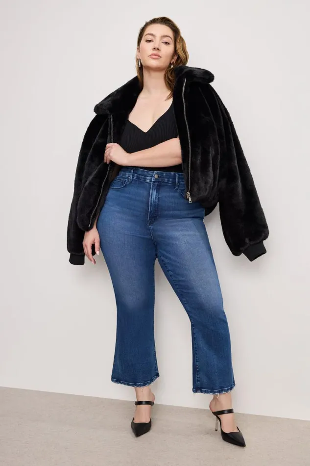 Women GOOD AMERICAN Jeans SOFTTECH GOOD LEGS CROPPED MINI BOOTJEANS Indigo891