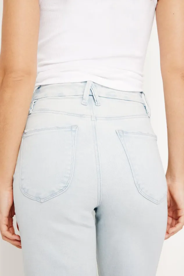 Women GOOD AMERICAN Jeans SOFTTECH GOOD WAIST CROPPED PALAZZOJEANS Indigo660