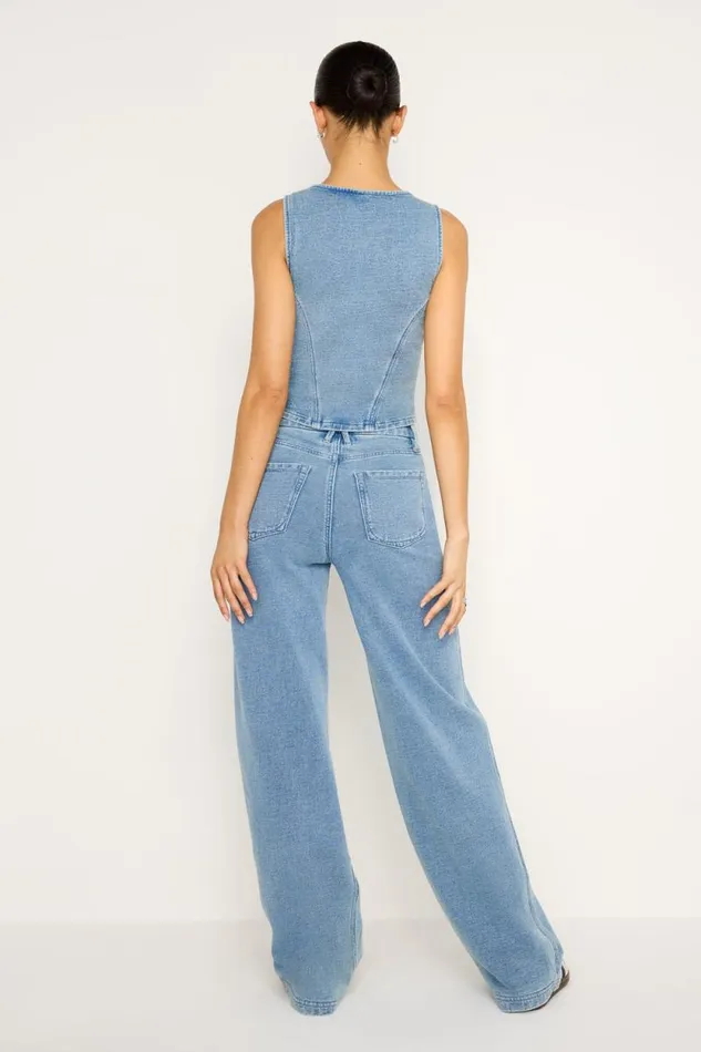 Women GOOD AMERICAN Pants JEANIUS GOOD SKATESWEATPANTS Indigo586