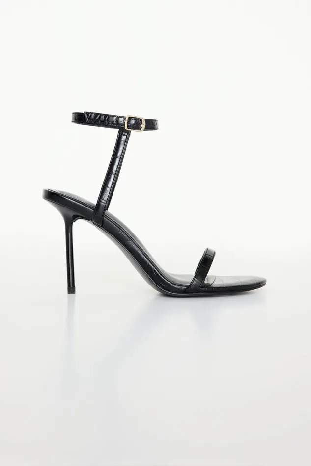 Women GOOD AMERICAN Shoes CROCODILEHEELS Black001