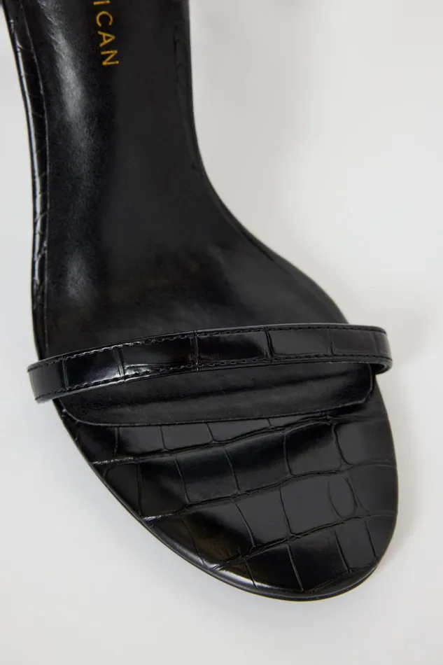 Women GOOD AMERICAN Shoes CROCODILEHEELS Black001