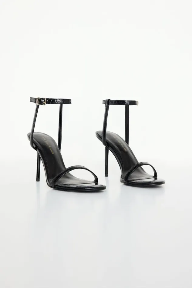Women GOOD AMERICAN Shoes CROCODILEHEELS Black001