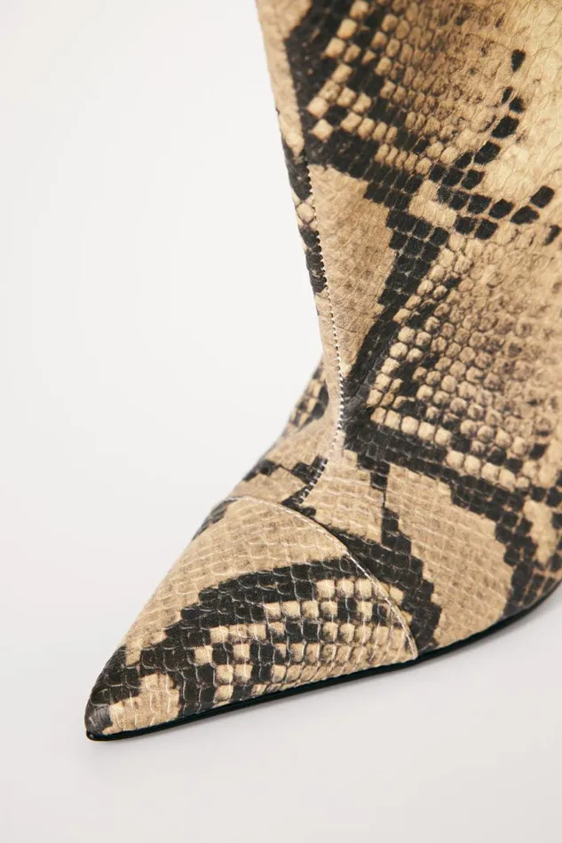 Women GOOD AMERICAN Shoes SLOUCHY ANKLEBOOT Npsp Print
