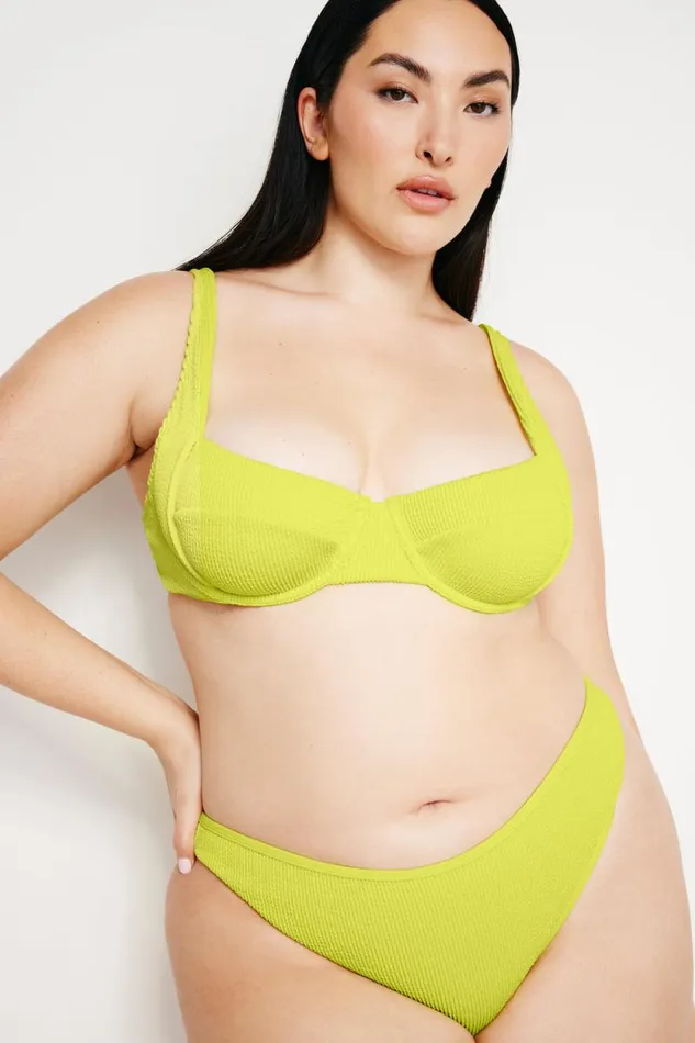 Women GOOD AMERICAN Swim ALWAYS FITS DEMI BIKINITOP Palo Verde002