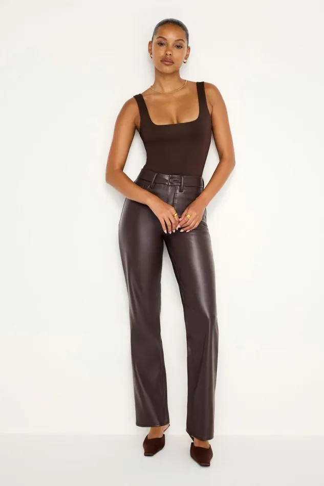 Women GOOD AMERICAN Tops SCUBA MODERN TANKBODYSUIT Bark003