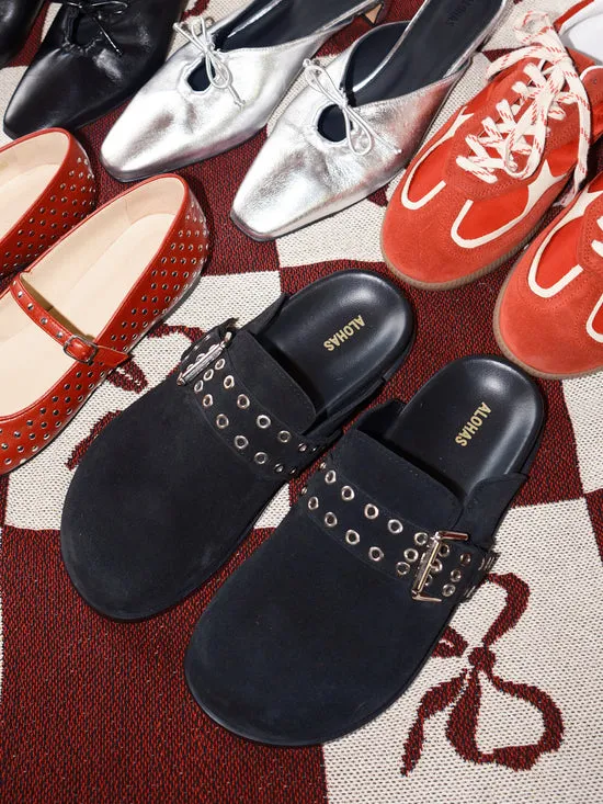 Women Halia Mules Black Shoes Lisa Says Gah Women Halia Mules Black Shoes Lisa Says Gah
