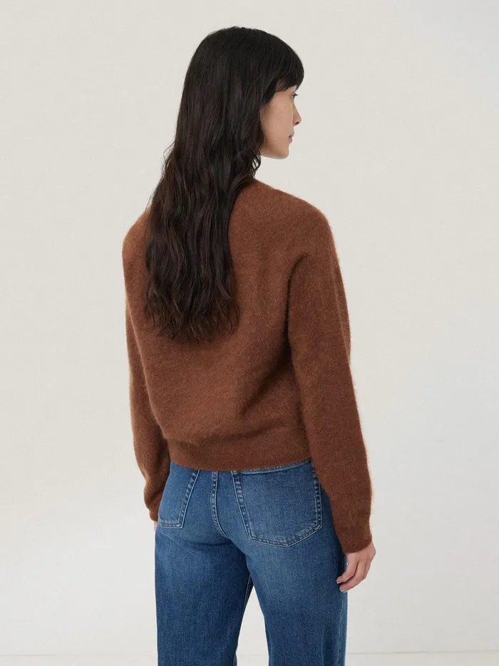 Women Halo Cashmere Cardigan Ginger Jigsaw Knitwear and Cashmere