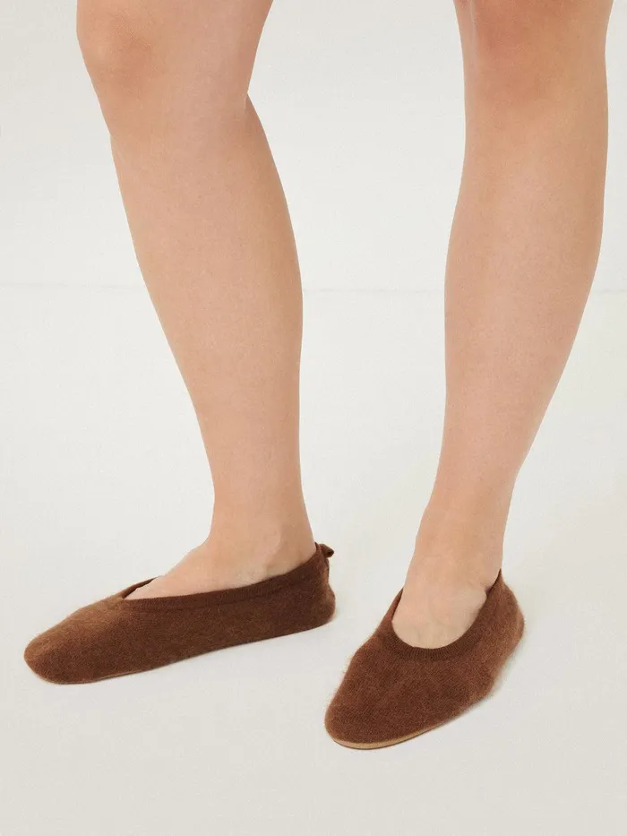 Women Halo Cashmere Slipper Ginger Jigsaw Knitwear and Cashmere