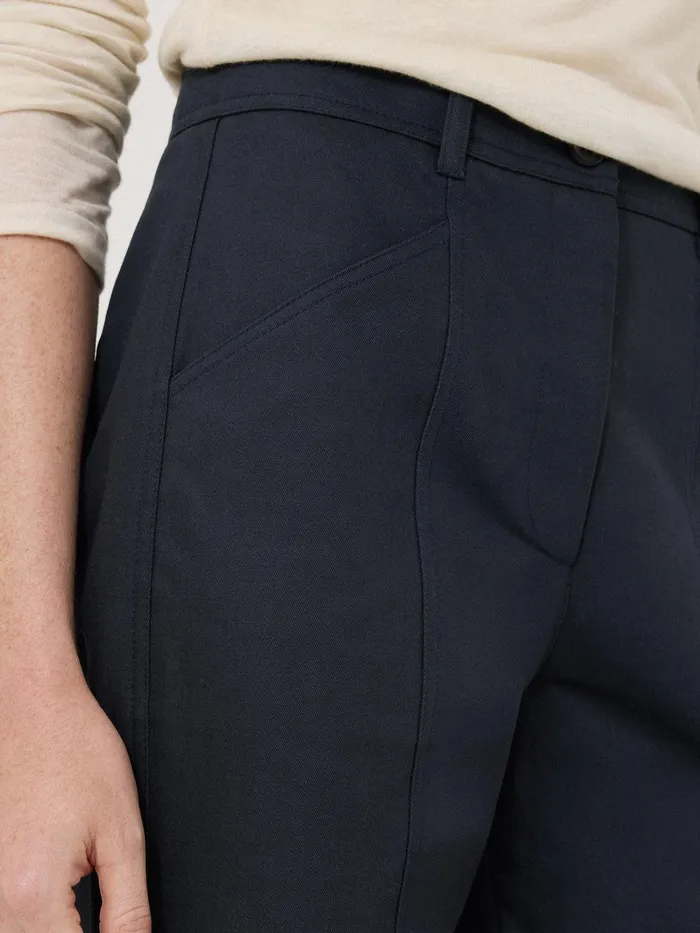 Women Hatton Chino Trouser Blue Jigsaw Trousers