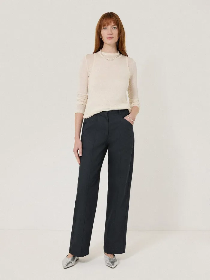 Women Hatton Chino Trouser Blue Jigsaw Trousers