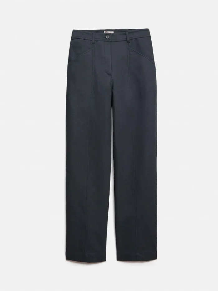 Women Hatton Chino Trouser Blue Jigsaw Trousers