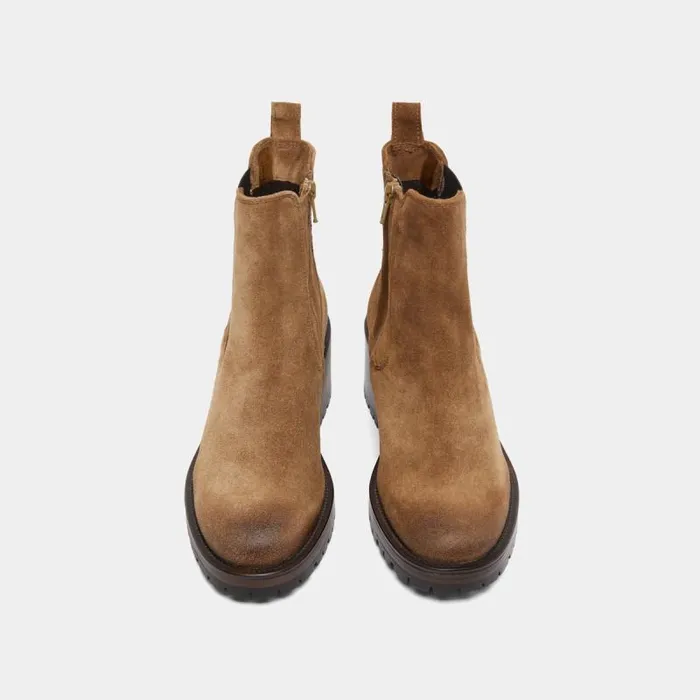 Women High Boots With Notched Soles Taupe JONAK Ankle Boots Lowboots