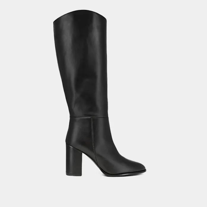 Women High Boots With Pointed Toes Black JONAK Boots Thighhigh Boots