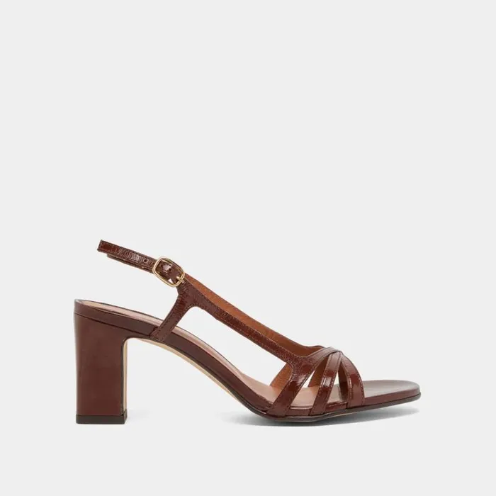 Women Highheeled Sandals Brown JONAK Sandals