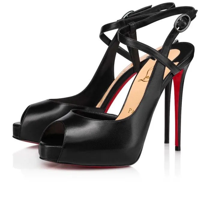 Women Jenlove Alta 120 Mm Opentoe Pumps 8211 Leather 8211 Black Christian Louboutin Platforms Women Jenlove Alta 120 Mm Opentoe Pumps 8211 Leather 8211 Black Christian Louboutin Platforms