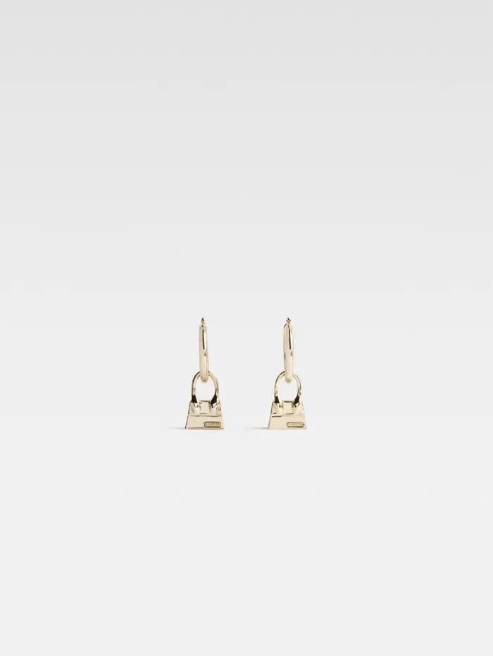 Women Jewellery JACQUEMUS The Chiquito Hoops Earrings Light Gold