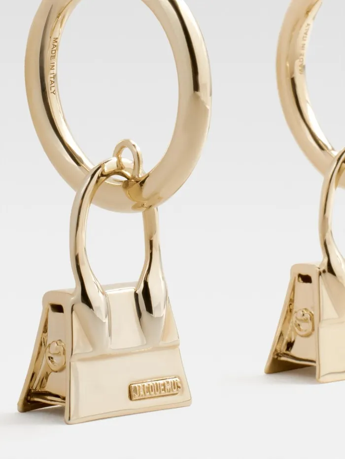 Women Jewellery JACQUEMUS The Chiquito Hoops Earrings Light Gold Women Jewellery JACQUEMUS The Chiquito Hoops Earrings Light Gold