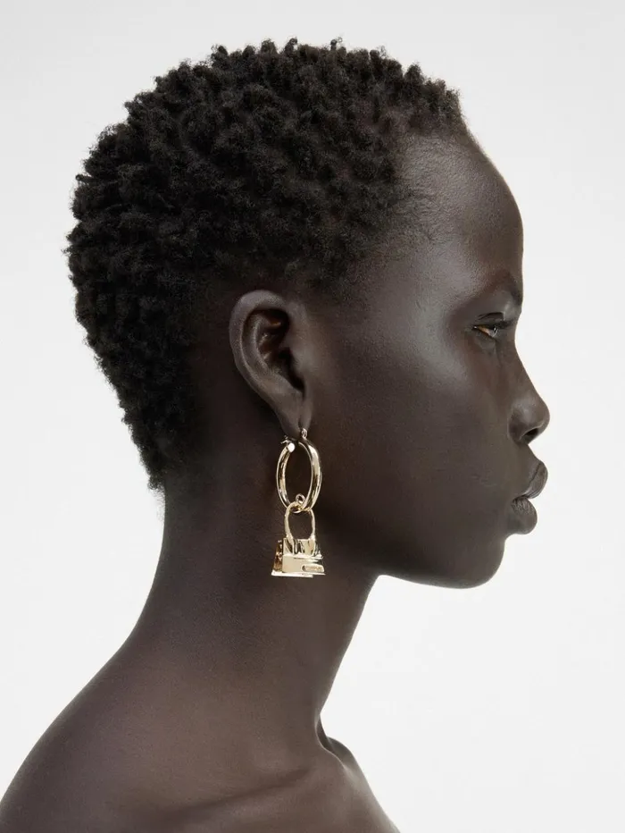 Women Jewellery JACQUEMUS The Chiquito Hoops Earrings Light Gold Women Jewellery JACQUEMUS The Chiquito Hoops Earrings Light Gold