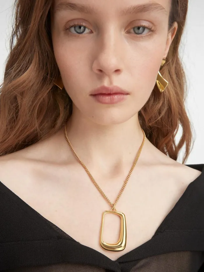 Women Jewellery JACQUEMUS The Ovalo Necklace Light Gold