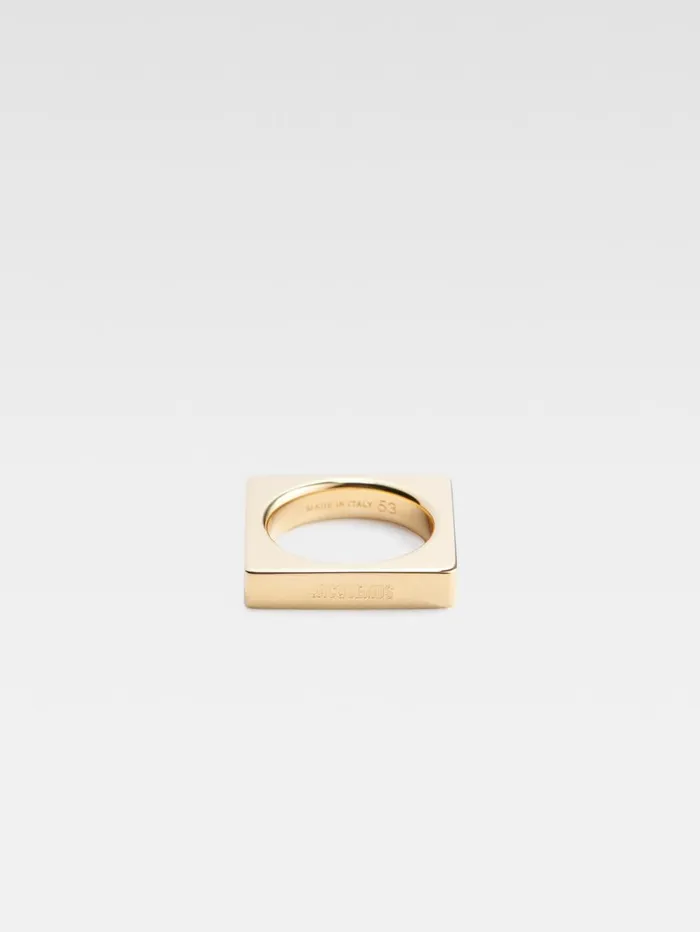 Women Jewellery JACQUEMUS The Square Ring Light Gold