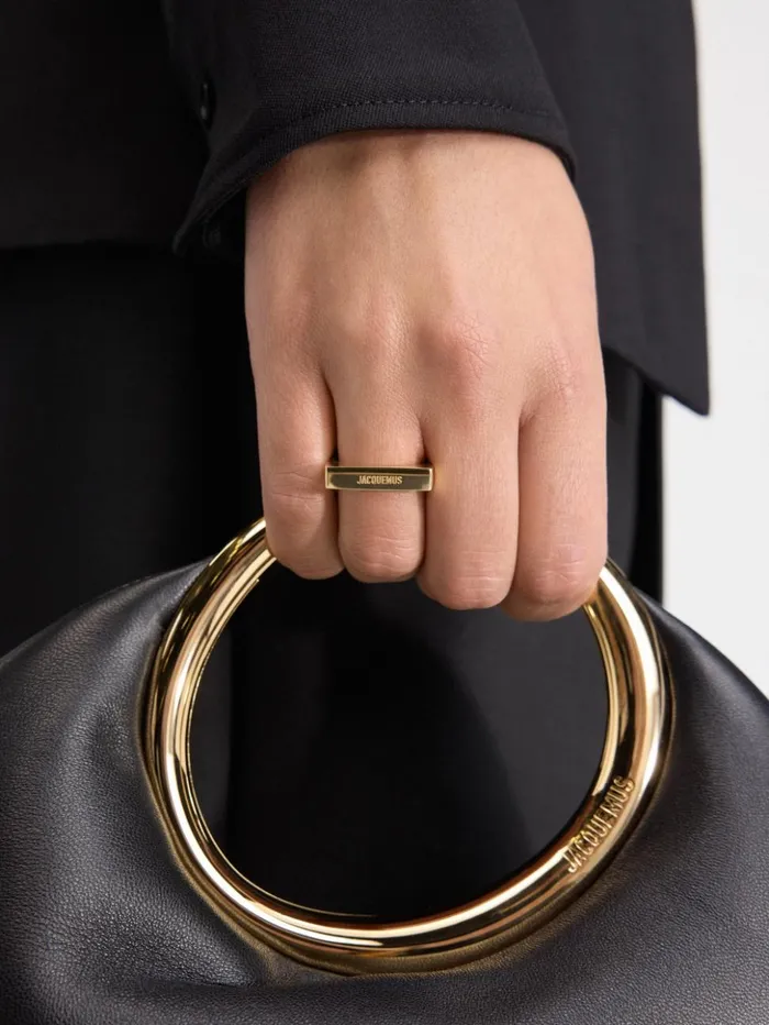 Women Jewellery JACQUEMUS The Square Ring Light Gold