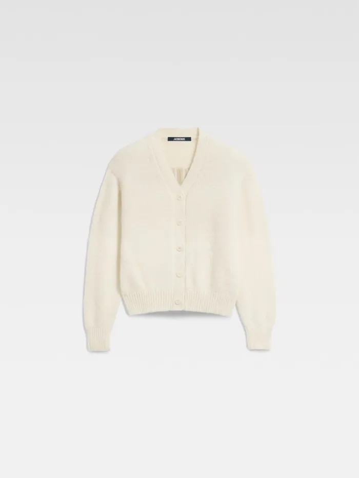 Women Knits JACQUEMUS The Jacquemus Cardigan Light Beige Women Knits JACQUEMUS The Jacquemus Cardigan Light Beige